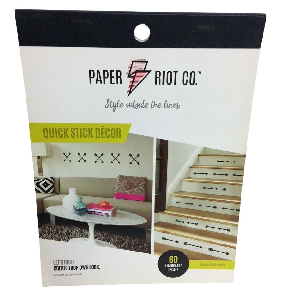 Paper Riot Co. Removable Decals Follow Your Arrow Quick Stick 60 Decal Stickers